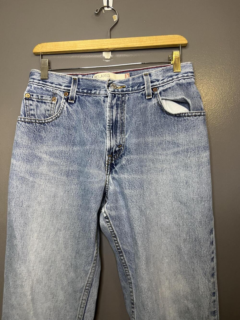 Levis Relaxed Tapered Jeans Womens 10L Light Wash Blue High Rise Denim Pants